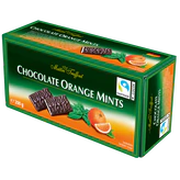 Imagen del producto - Chocolate Orange Mints - chocolate amargo relleno con crema de menta y naranja 200g