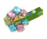 Imagen del producto - Chocolate con leche conejitos de pascua 80g