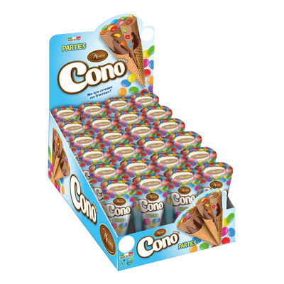 Imagen del producto 1 - Cono Conos Waffle Parties 24x22g display mostrador