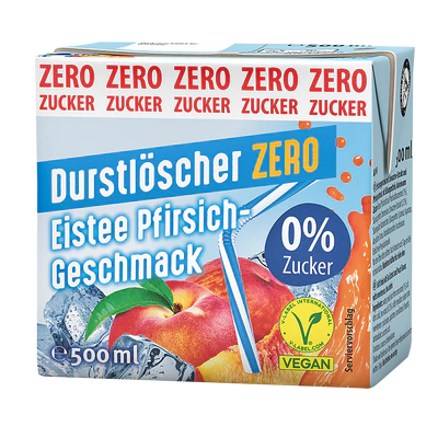 Imagen del producto 1 - Durstl&ouml;scher t&eacute; helado de melocot&oacute;n zero 500ml