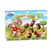 Imagen del producto - Figuras de chocolate con leche "Happy Easter" 100g