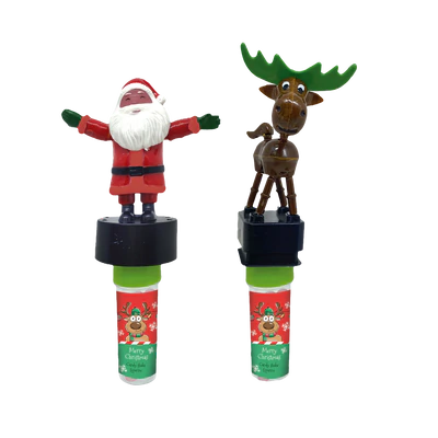 Imagen del producto 2 - Figuras navideñas bailando con caramelos expositor 5g