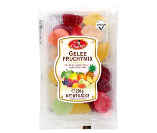 Imagen del producto 1 - Gelatina azucarada con sabor de frutas 250g