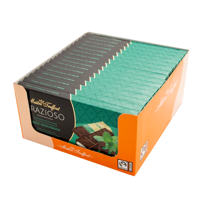 Imagen del producto 2 - Grazioso chocolate amargo relleno con crema de menta 100g (8x12,5g)