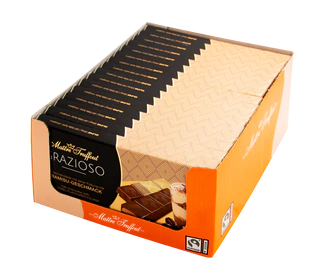 Imagen del producto 2 - Grazioso chocolate con leche relleno con crema de tiramisu 100g (8x12,5g)