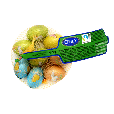 Imagen del producto 1 - Huevos de chocolate con leche relleno con crema de avellana grande 84g