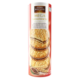 Imagen del producto - Mega sandwich galletas con relleno de crema de cacao 500g