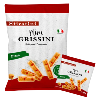 Imagen del producto 1 - Mini grissini palitos Pizza (6x20g) 120g