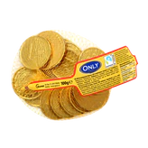 Imagen del producto - Monedas de oro de chocolate con leche 100g
