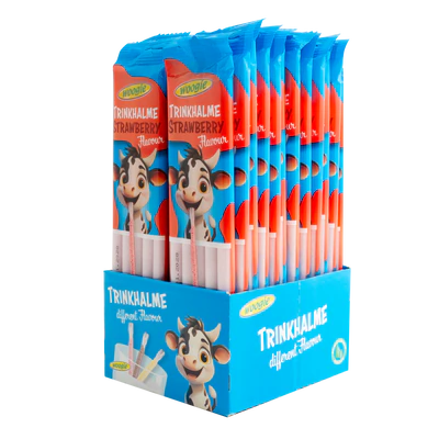 Imagen del producto 2 - Pajitas con granulos de fresa 30g (5x6g)