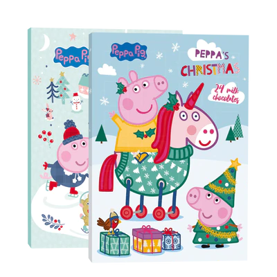 Imagen del producto 1 - Peppa Pig calendario de adviento cartón surtido 2 disenos 75g