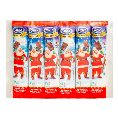 Imagen del producto 1 - Piruletas de chocolate con leche de Navidad 6x13g
