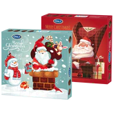 Imagen del producto - Pralinés de Navidad con relleno de leche y puzle 120g
