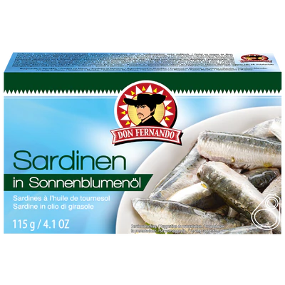 Imagen del producto 1 - Sardinas en aceite de girasol 115g