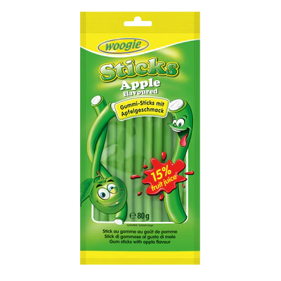 Imagen del producto 1 - Sticks rellenos con sabor de manzana 80g