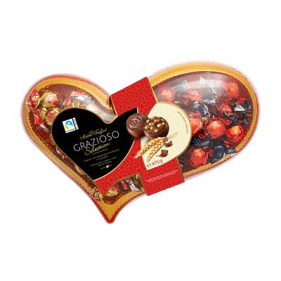 Imagen del producto 1 - Surtido de pralin&eacute;s Grazioso coraz&oacute;n 475g