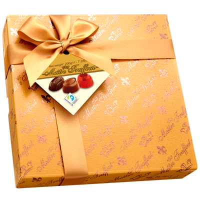 Imagen del producto 1 - Surtido de pralinés de Bélgica en embalaje de regalo castaño claro 200g