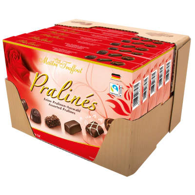 Imagen del producto 2 - Surtido de pralin&eacute;s rojo 180g