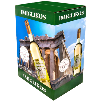 Imagen del producto 2 - Vino blanco Imiglikos vino de Grecia 11% vol. 0,75l