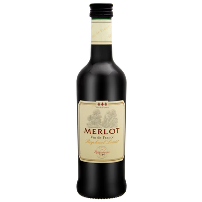 Imagen del producto 1 - Vino tinto Raphael Louie Merlot 13% vol. 0,25l 2023