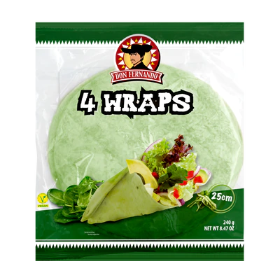 Imagen del producto 1 - Wraps Torta de espinacas 240g (4x25cm)
