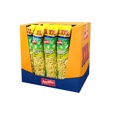 Imagen del producto 2 - XXL Anillos de cebollas snack de maíz salado 300g