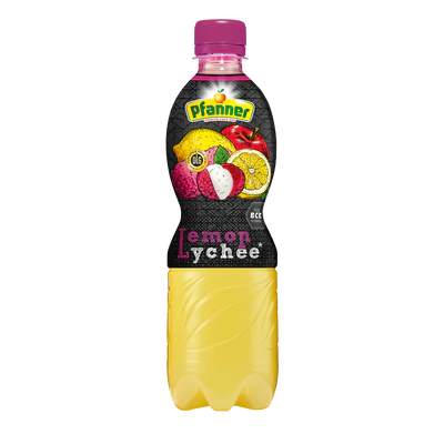 Imagen del producto 1 - Zumo de limón y litchi 10% 0,5l