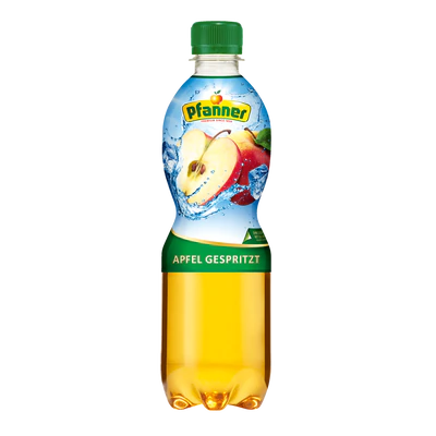 Imagen del producto 1 - Zumo de manzana con gas 55% 0,5l