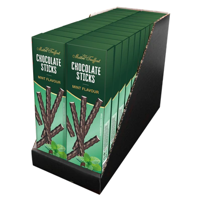 Imagine produs 2 - Baghete din ciocolata amaruie menta 75g