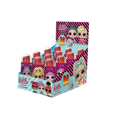 Imagine produs 1 - L.O.L. Twist Pop cu dulciuri 12x15g display de tejghea
