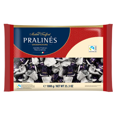 Imagine produs 1 - Praline ciocolata lapte crema lapte & cereale 1kg