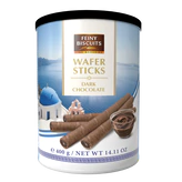 Imagine produs - Rulouri de napolitane cu crema de ciocolată neagră 400g