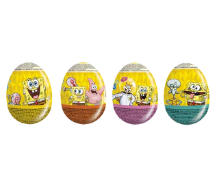 Imagine produs 2 - Spongebob oua surpriza ciocolată 48x20g display de tejghea
