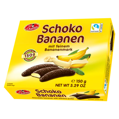 Immagine prodotto 1 - Banane al cioccolato 150g