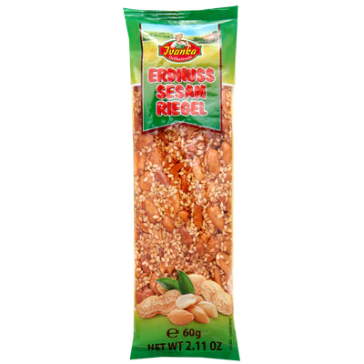 Immagine prodotto 1 - Barretta caramellata al sesamo ed arachidi 60g