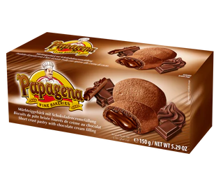 Immagine prodotto 1 - Biscotti ripieno con crema di cioccolata 150g