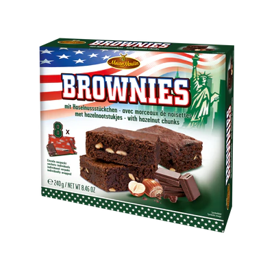 Immagine prodotto 1 - Brownies nocciola 240g (8x30g)