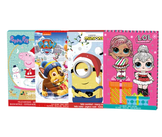 Immagine prodotto - Calendari dell'avvento cartone misto con diversi licenze versione 1 - 65g