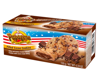 Immagine prodotto 1 - Choco Chip Cookies ripieno con crema di cioccolata 130g