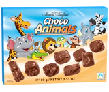 Immagine prodotto - Cioccolata al latte choco animals 100g