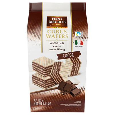 Immagine prodotto 1 - Cubus Wafers Cacao 125g