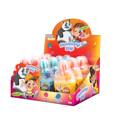 Immagine prodotto 1 - Dummy Dip - Lollies con polvere di sorbetto 32g espositore da banco