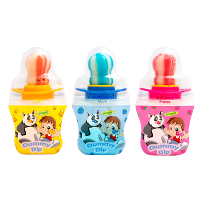 Immagine prodotto 2 - Dummy Dip - Lollies con polvere di sorbetto 32g espositore da banco