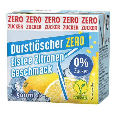 Immagine prodotto 1 - Durstl&ouml;scher t&egrave; freddo al limone zero 500ml