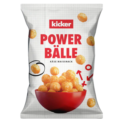 Immagine prodotto 1 - "Kicker" Cheese Balls pizzetta di mais gusto formaggio salato 200g - Prevendita fino alla fine di marzo 2026: consegna da maggio 2026