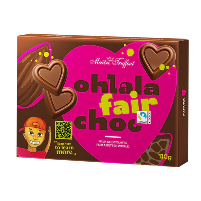 Immagine prodotto 1 - Ohlala Praline a forma di cuore ripiene di crema di nocciole 110g