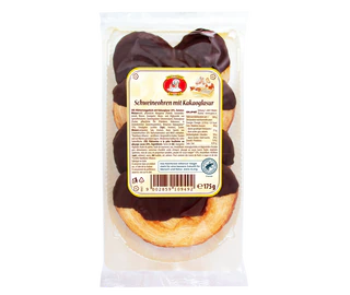 Immagine prodotto - Orecchie di maiale con glassa di cacao 175g