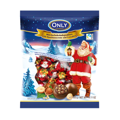 Immagine prodotto 1 - Praline di cioccolata al latte con nocciole & cereali 400g