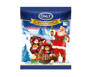 Immagine prodotto - Praline di cioccolata al latte con nocciole & cereali 400g