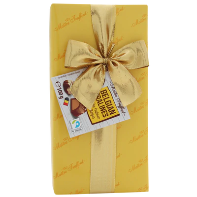 Immagine prodotto 1 - Praline misti di Belgio in confezione di regalo giallo 100g